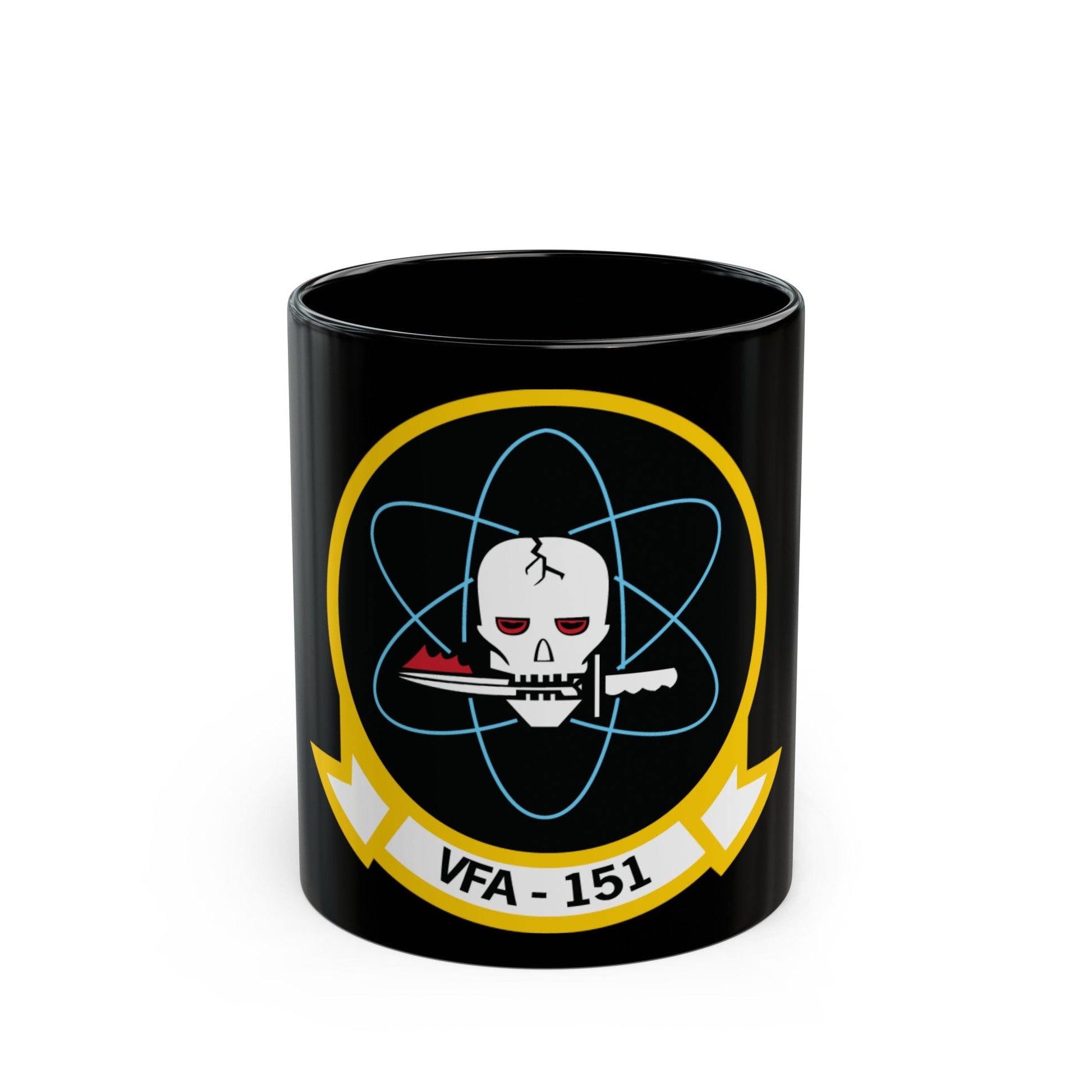 VFA 151 Vigilantes (U.S. Navy) Black Coffee Mug-11oz-The Sticker Space