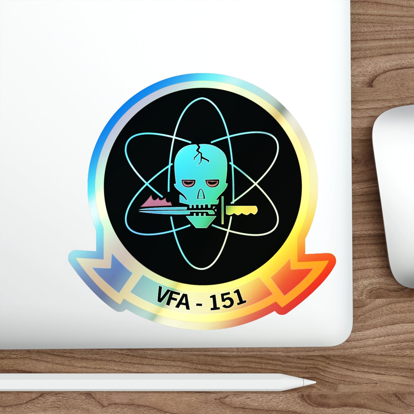 VFA 151 Vigilantes (U.S. Navy) Holographic STICKER Die-Cut Vinyl Decal-The Sticker Space