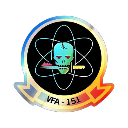 VFA 151 Vigilantes (U.S. Navy) Holographic STICKER Die-Cut Vinyl Decal 4 Inch Holographic - The Sticker Space