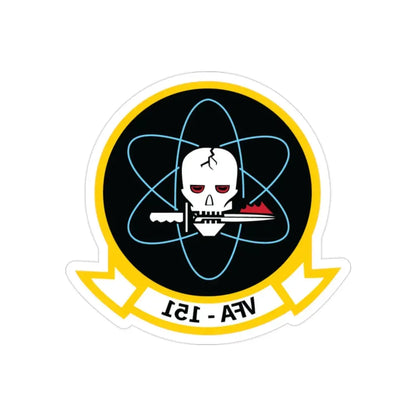 VFA 151 Vigilantes (U.S. Navy) REVERSE PRINT Transparent Die-Cut STICKER 2 Inch Die-Cut Transparent - The Sticker Space