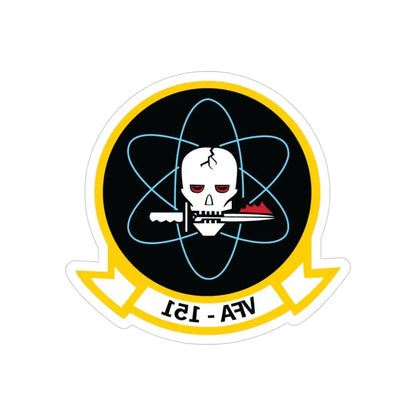 VFA 151 Vigilantes (U.S. Navy) REVERSE PRINT Transparent Die-Cut STICKER 3 Inch Die-Cut Transparent - The Sticker Space