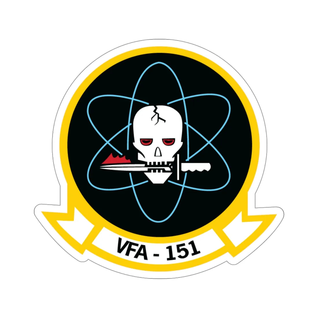 VFA 151 Vigilantes (U.S. Navy) STICKER Vinyl Die-Cut Decal 4 Inch - The Sticker Space