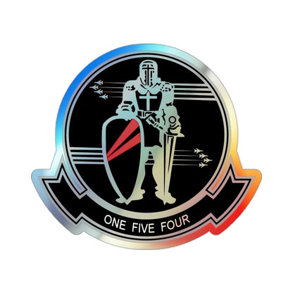 VFA 154 Strike Fighter Squadron 154 Black Knights (USMC) Holographic STICKER Die-Cut Vinyl Decal 2 Inch Holographic - The Sticker Space