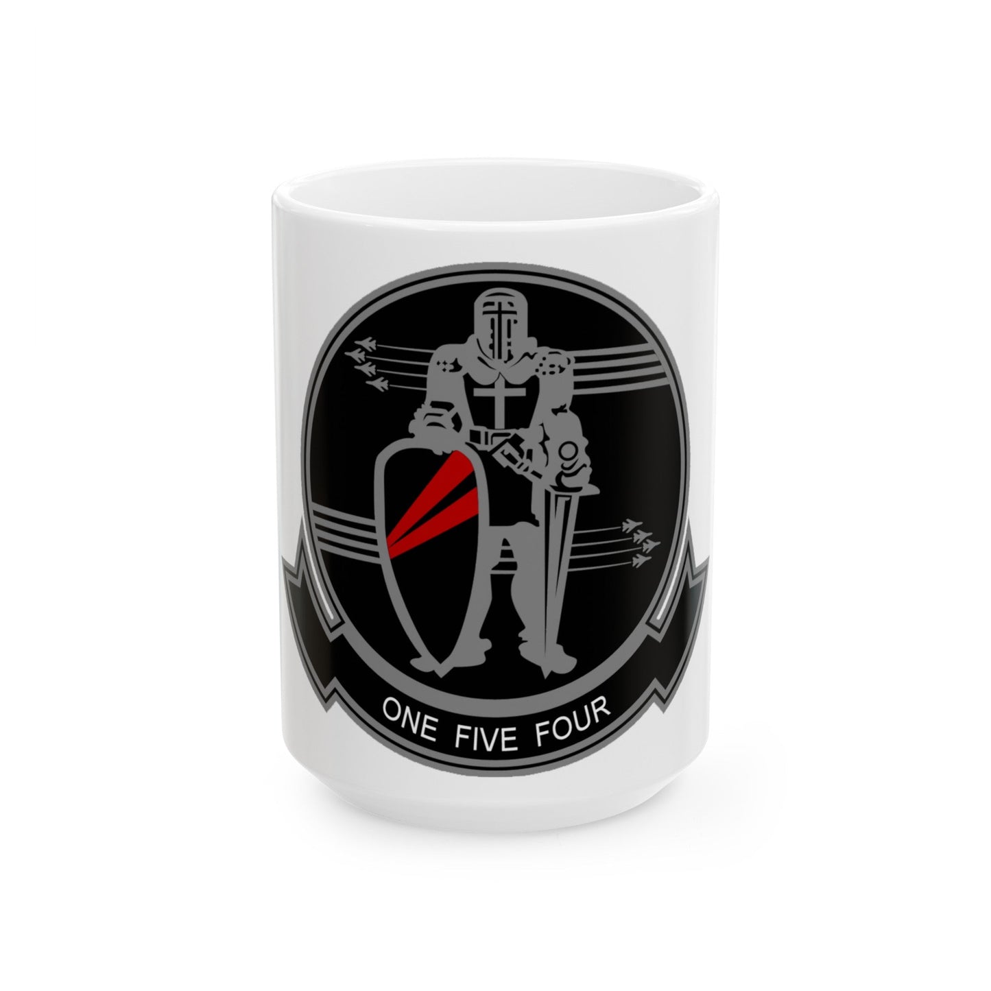 VFA 154 Strike Fighter Squadron 154 Black Knights (USMC) White Coffee Mug-15oz-The Sticker Space