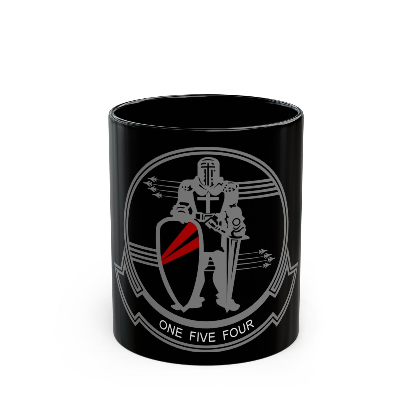 VFA 154 Strike Fighter Squadron 154 US Navy insignia 2013 (U.S. Navy) Black Coffee Mug-11oz-The Sticker Space