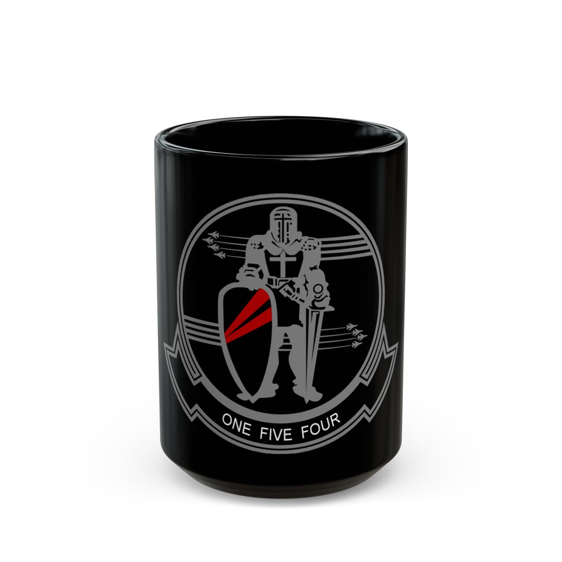 VFA 154 Strike Fighter Squadron 154 US Navy insignia 2013 (U.S. Navy) Black Coffee Mug-15oz-The Sticker Space