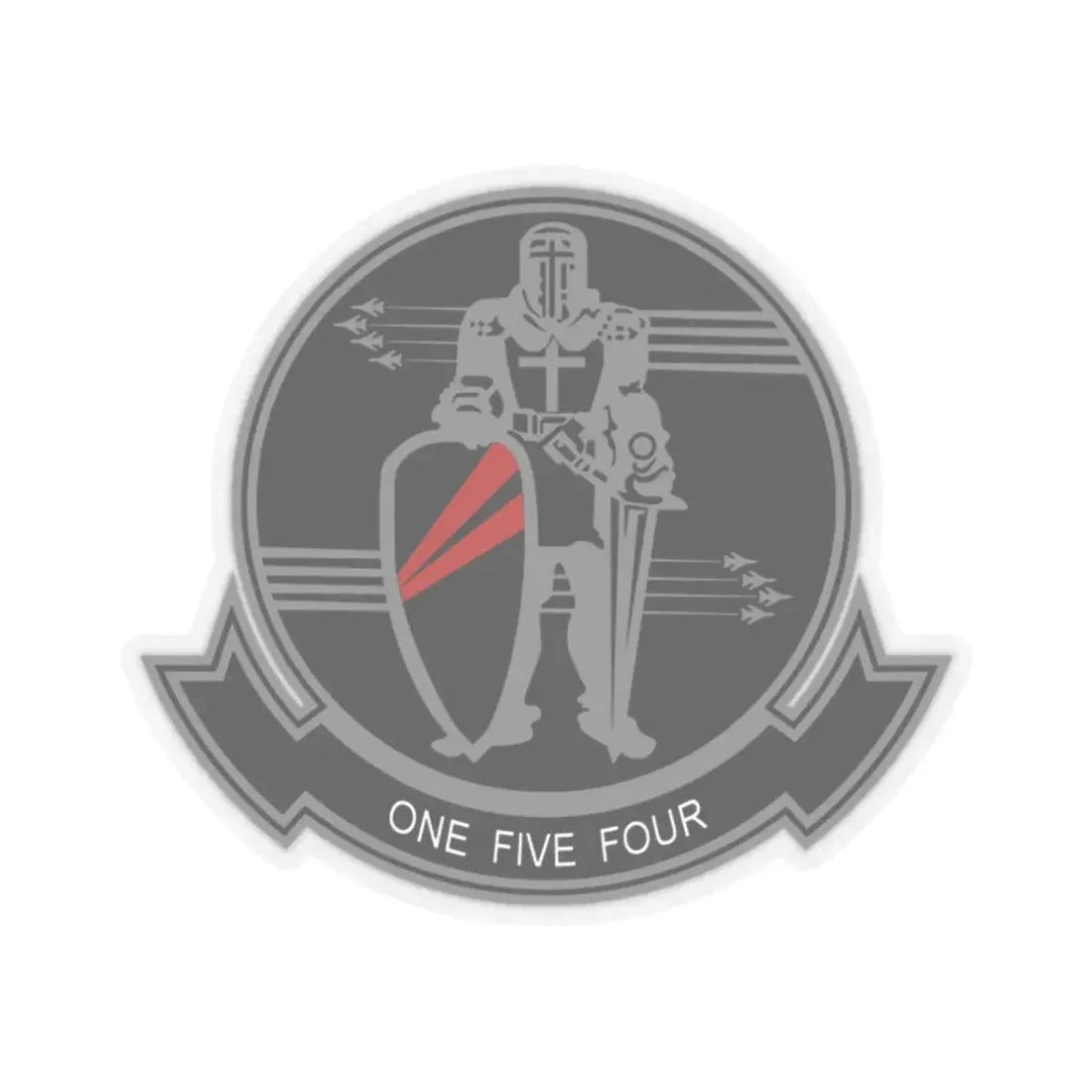 VFA 154 Strike Fighter Squadron 154 US Navy insignia 2013 (U.S. Navy) STICKER Vinyl Kiss-Cut Decal 2 Inch Transparent - The Sticker Space