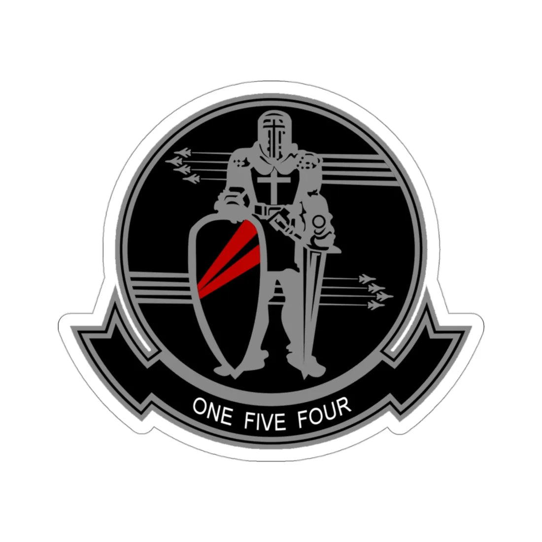 VFA 154 Strike Fighter Squadron 154 (U.S. Navy) STICKER Vinyl Die-Cut Decal 3 Inch - The Sticker Space