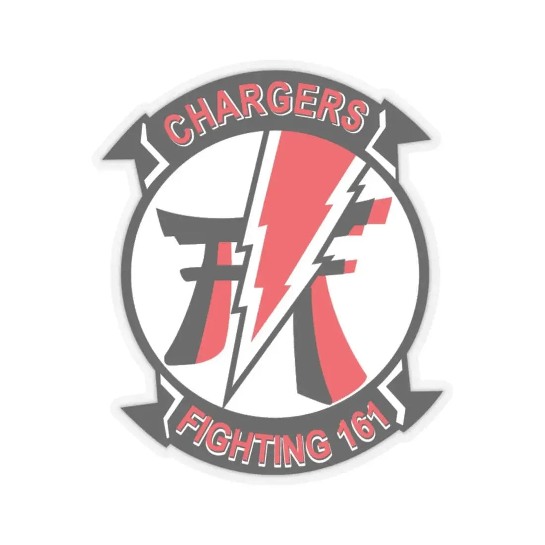VFA 161 Charges (U.S. Navy) STICKER Vinyl Kiss-Cut Decal 4 Inch Transparent - The Sticker Space