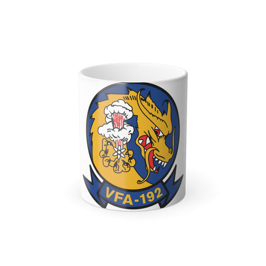 VFA 192 Golden Dragons (U.S. Navy) Color Changing Mug 11oz-11oz-The Sticker Space