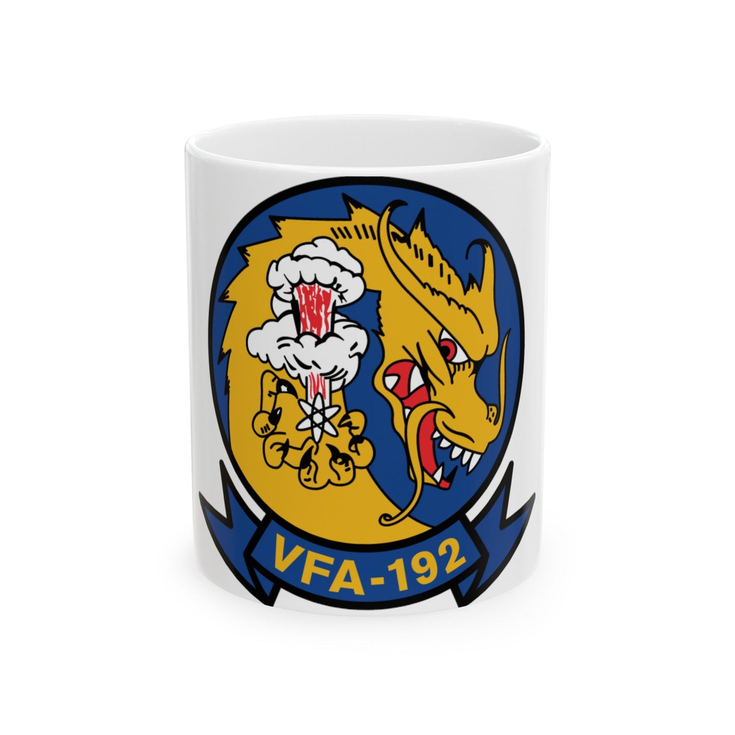 VFA 192 Golden Dragons (U.S. Navy) White Coffee Mug-11oz-The Sticker Space