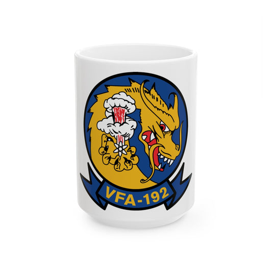 VFA 192 Golden Dragons (U.S. Navy) White Coffee Mug-15oz-The Sticker Space