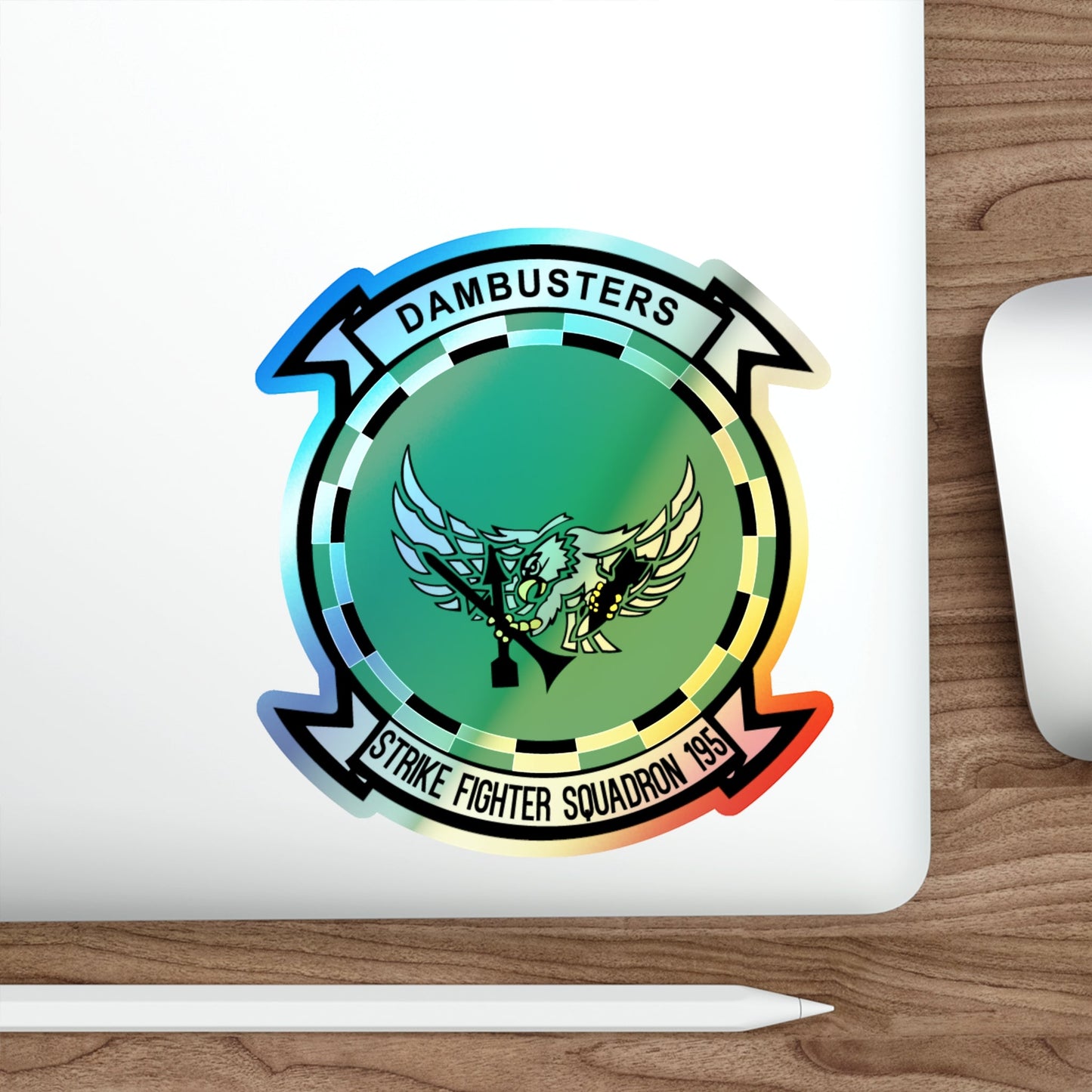 VFA 195 Dambusters (U.S. Navy) Holographic STICKER Die-Cut Vinyl Decal-The Sticker Space