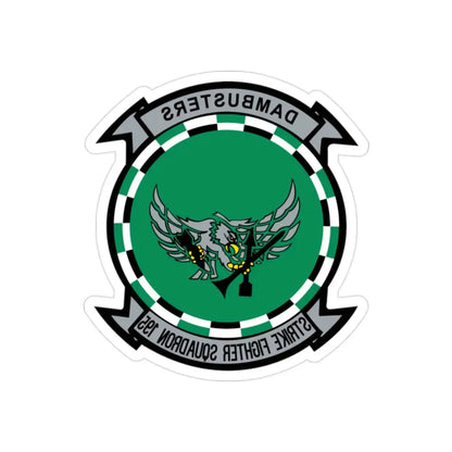 VFA 195 Dambusters (U.S. Navy) REVERSE PRINT Transparent Die-Cut STICKER 2 Inch Die-Cut Transparent - The Sticker Space