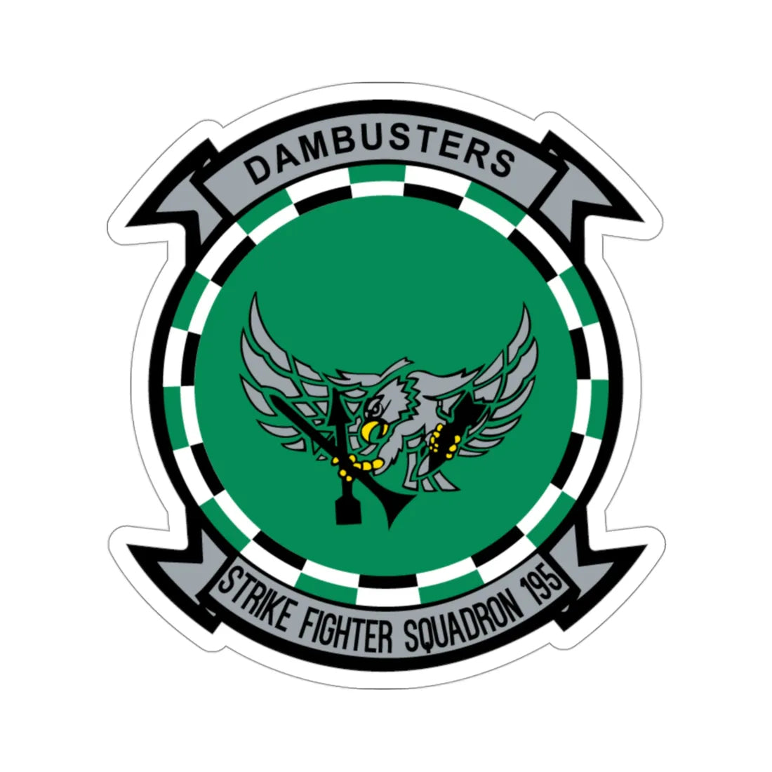 VFA 195 Dambusters (U.S. Navy) STICKER Vinyl Die-Cut Decal 3 Inch - The Sticker Space