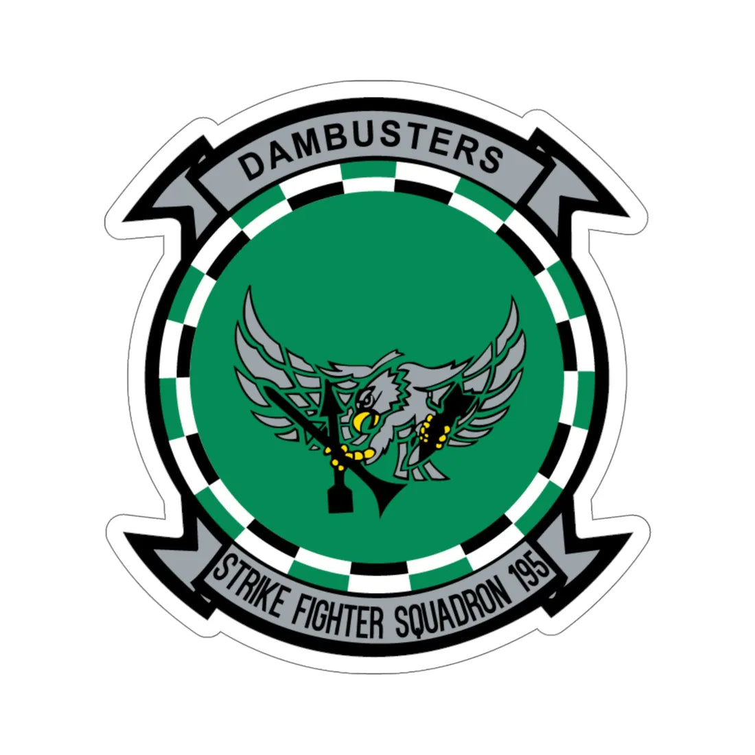 VFA 195 Dambusters (U.S. Navy) STICKER Vinyl Die-Cut Decal 6 Inch - The Sticker Space