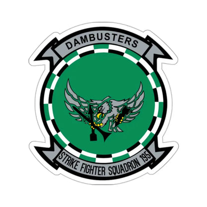 VFA 195 Dambusters (U.S. Navy) STICKER Vinyl Kiss-Cut Decal 2 Inch White - The Sticker Space