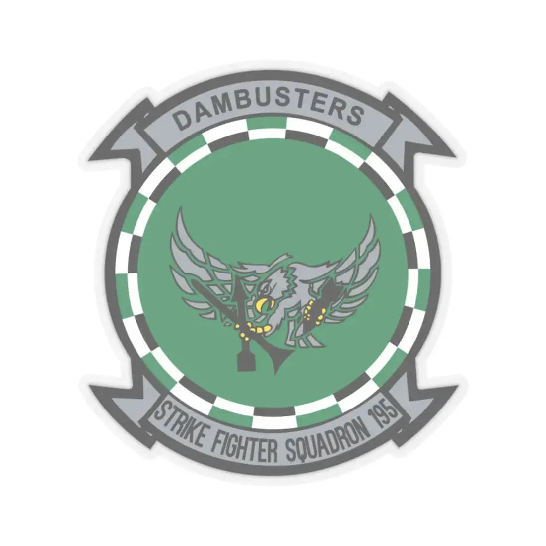 VFA 195 Dambusters (U.S. Navy) STICKER Vinyl Kiss-Cut Decal 3 Inch Transparent - The Sticker Space