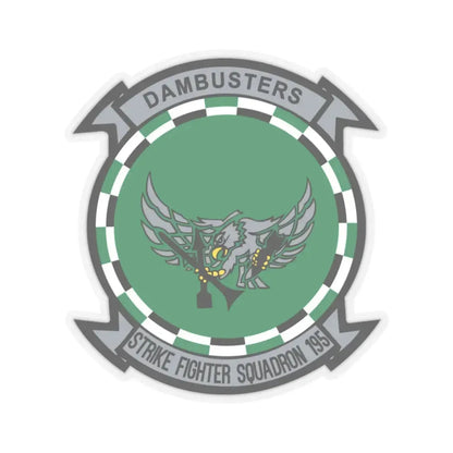 VFA 195 Dambusters (U.S. Navy) STICKER Vinyl Kiss-Cut Decal 3 Inch Transparent - The Sticker Space