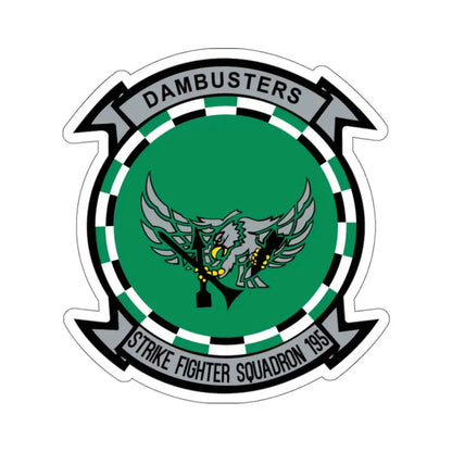 VFA 195 Dambusters (U.S. Navy) STICKER Vinyl Kiss-Cut Decal 4 Inch White - The Sticker Space