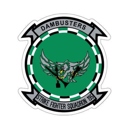 VFA 195 Dambusters (U.S. Navy) STICKER Vinyl Kiss-Cut Decal 6 Inch White - The Sticker Space