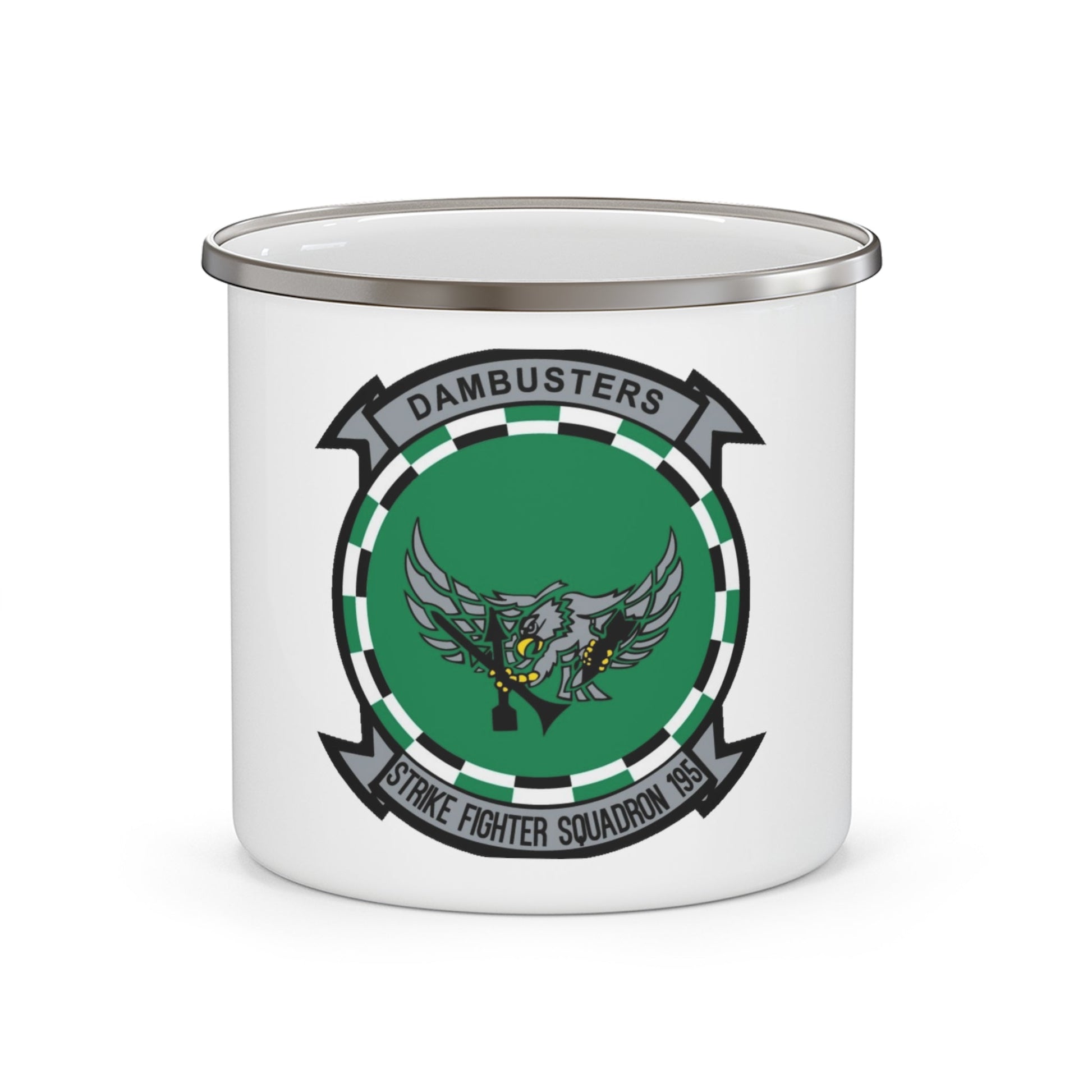 VFA 195 Strike Fighter Squadron 195 (U.S. Navy) Enamel Mug 12oz-12oz-The Sticker Space