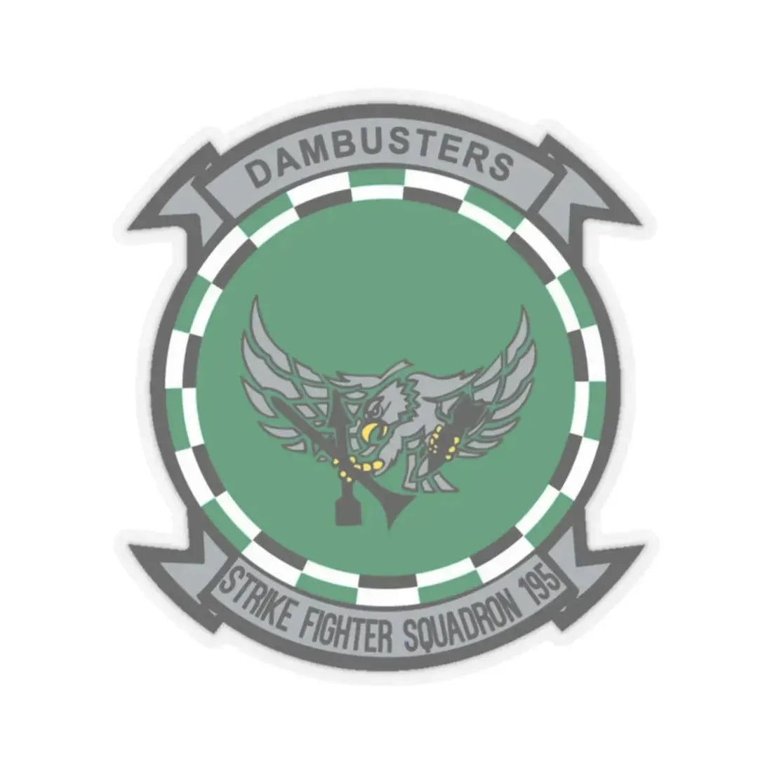 VFA 195 Strike Fighter Squadron 195 (U.S. Navy) STICKER Vinyl Kiss-Cut Decal 2 Inch Transparent - The Sticker Space