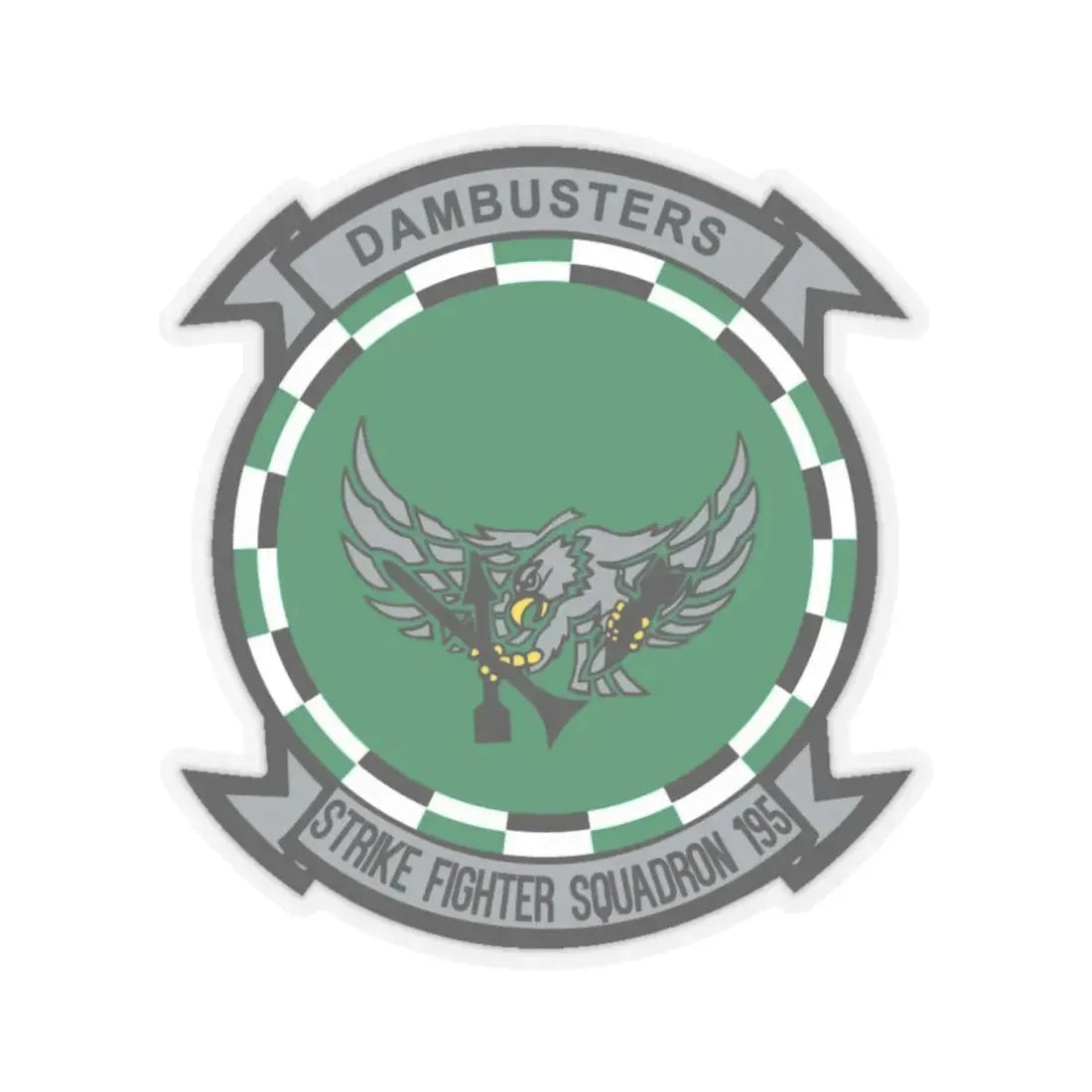 VFA 195 Strike Fighter Squadron 195 (U.S. Navy) STICKER Vinyl Kiss-Cut Decal 6 Inch Transparent - The Sticker Space