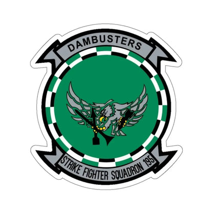 VFA 195 Strike Fighter Squadron 195 (U.S. Navy) STICKER Vinyl Kiss-Cut Decal 6 Inch White - The Sticker Space