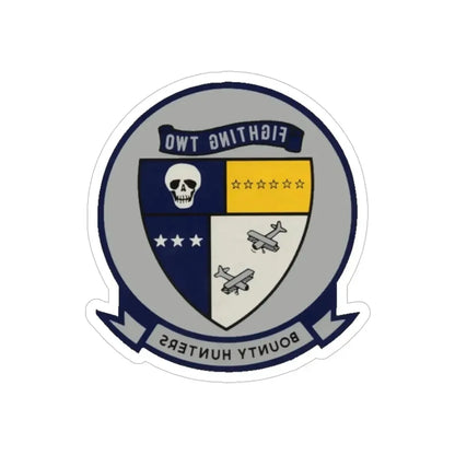 VFA 2 1 (U.S. Navy) REVERSE PRINT Transparent Die-Cut STICKER 6 Inch Die-Cut Transparent - The Sticker Space