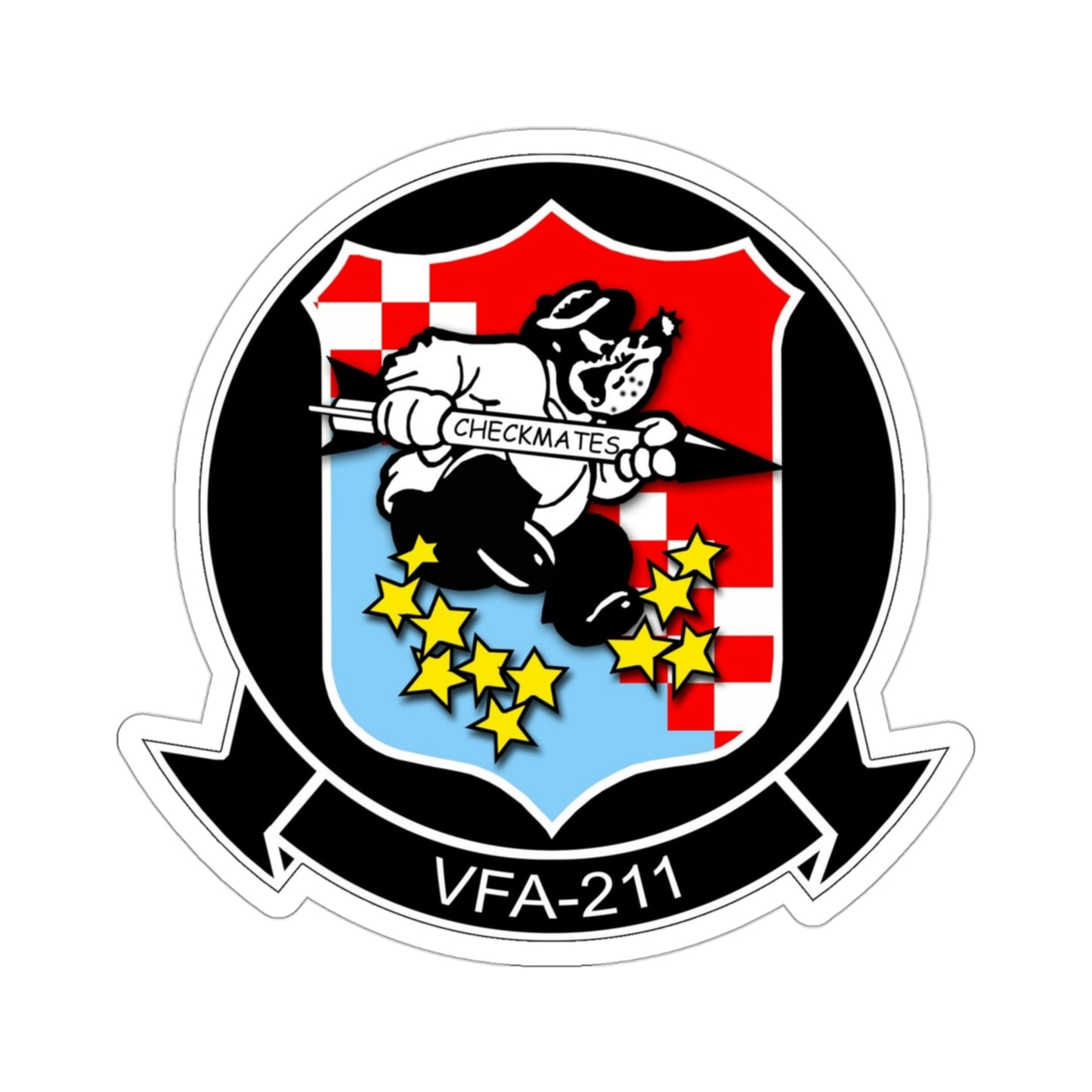 VFA 211 Strike Fighter Squadron 211 (U.S. Navy) STICKER Vinyl Die-Cut Decal-3 Inch-The Sticker Space