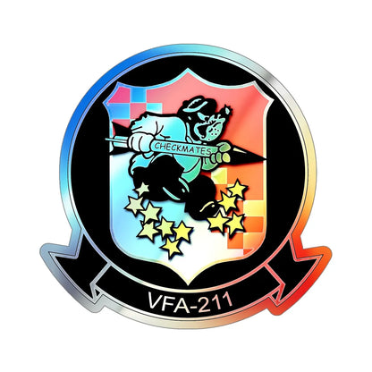 VFA 211 Strike Fighter Squadron 211 (U.S. Navy) Holographic STICKER Die-Cut Vinyl Decal 6 Inch Holographic - The Sticker Space