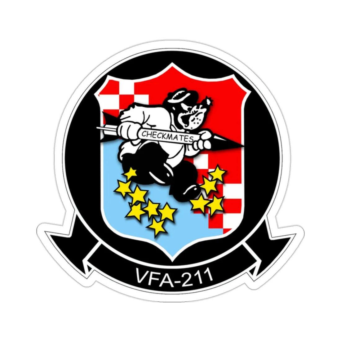 VFA 211 Strike Fighter Squadron 211 (U.S. Navy) STICKER Vinyl Die-Cut Decal 2 Inch - The Sticker Space