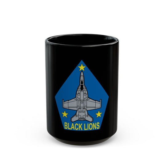 VFA 213 Black Lions (U.S. Navy) Black Coffee Mug-15oz-The Sticker Space