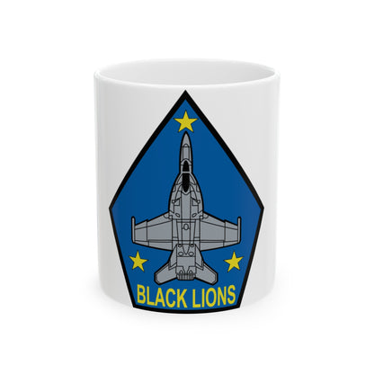 VFA 213 Black Lions (U.S. Navy) White Coffee Mug-11oz-The Sticker Space
