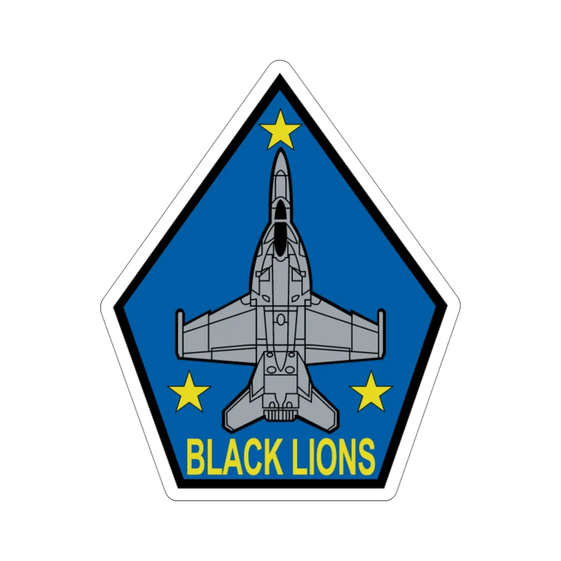 VFA 213 Black Lions (U.S. Navy) STICKER Vinyl Die-Cut Decal 4 Inch - The Sticker Space