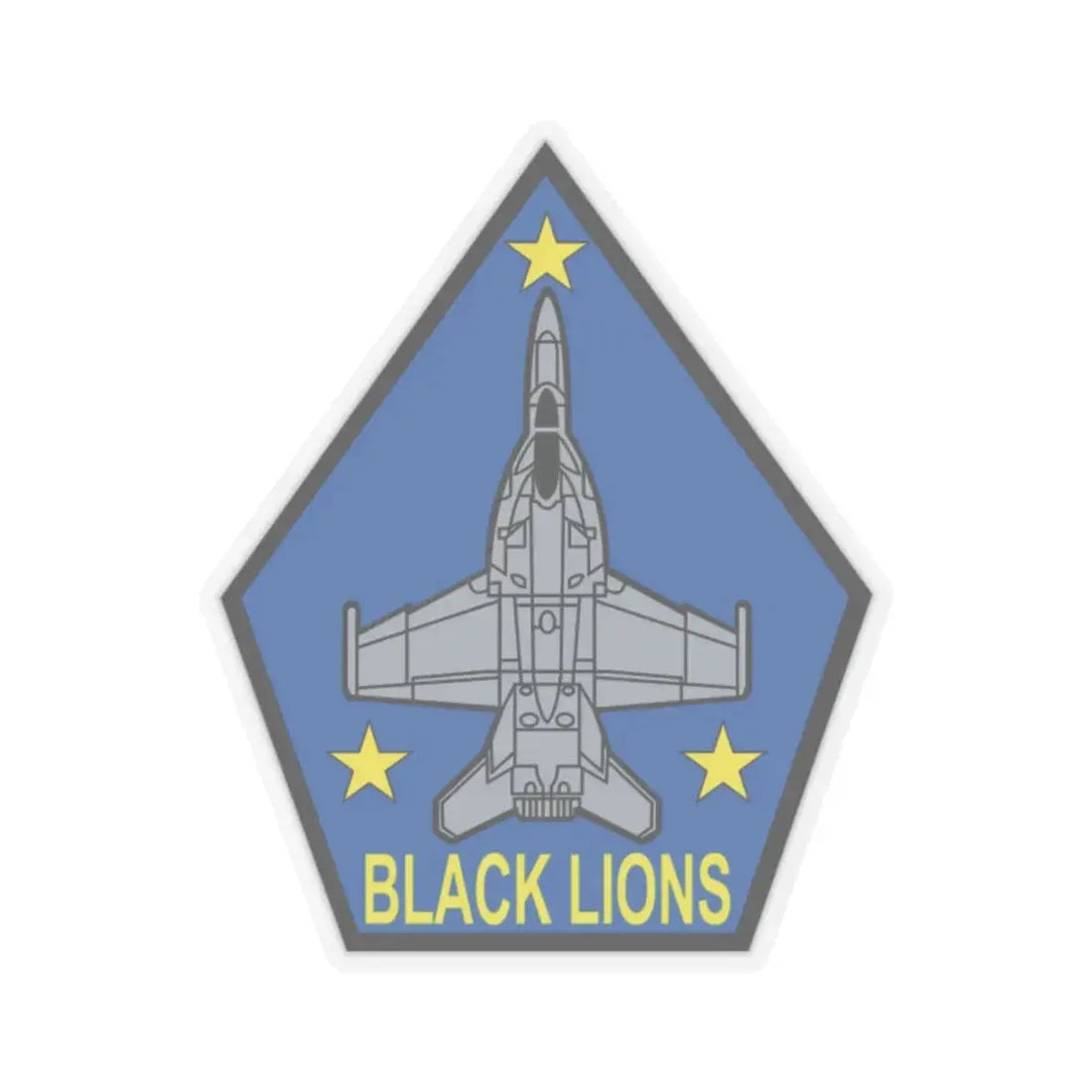 VFA 213 Black Lions (U.S. Navy) STICKER Vinyl Kiss-Cut Decal 2 Inch Transparent - The Sticker Space