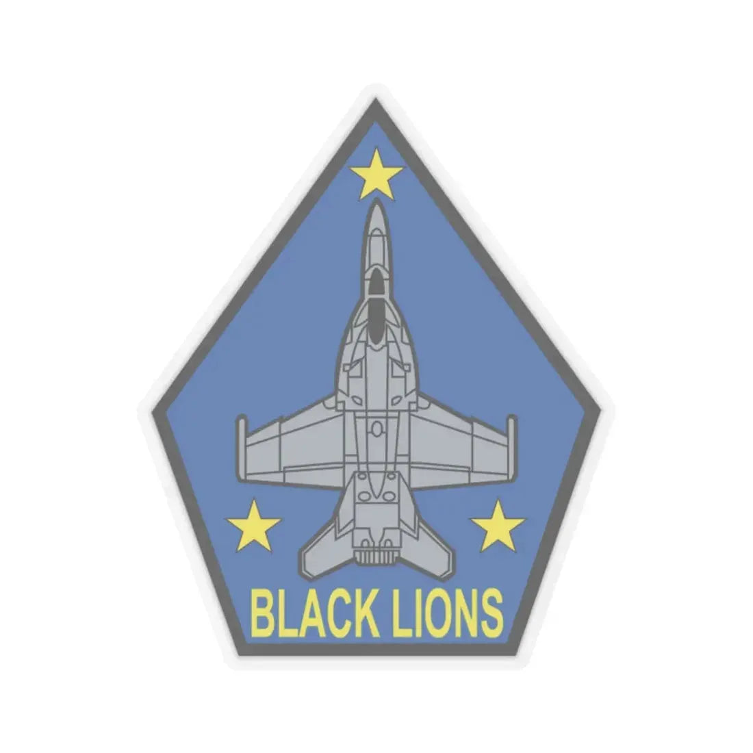 VFA 213 Black Lions (U.S. Navy) STICKER Vinyl Kiss-Cut Decal 3 Inch Transparent - The Sticker Space