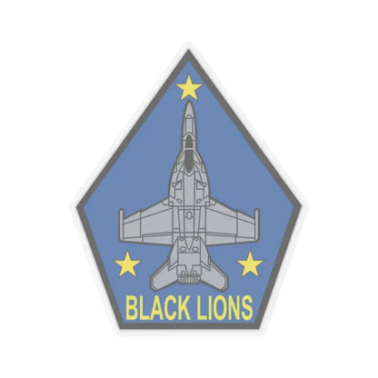 VFA 213 Black Lions (U.S. Navy) STICKER Vinyl Kiss-Cut Decal 3 Inch Transparent - The Sticker Space