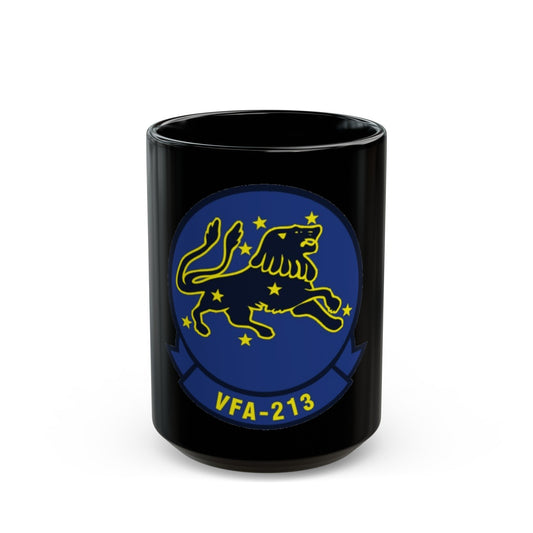 VFA 213 Strike Fighter Squadron 213 (U.S. Navy) Black Coffee Mug-15oz-The Sticker Space