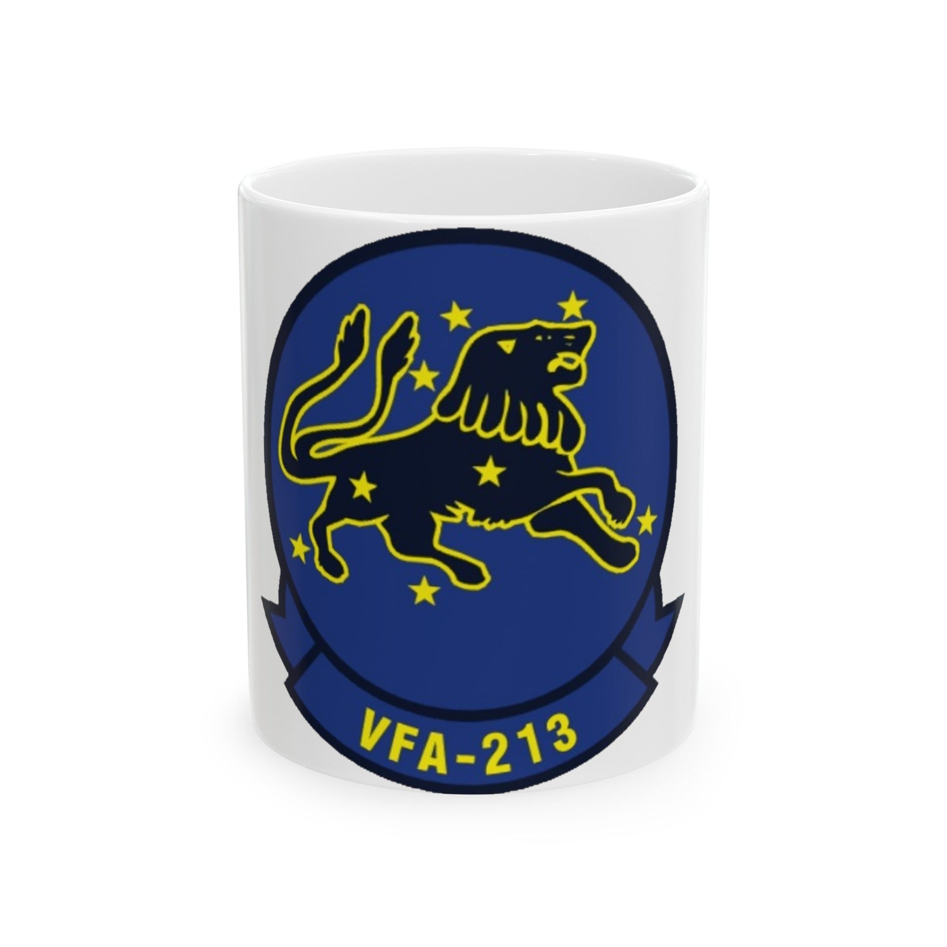 VFA 213 Strike Fighter Squadron 213 (U.S. Navy) White Coffee Mug-11oz-The Sticker Space