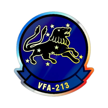 VFA 213 Strike Fighter Squadron 213  (U.S. Navy) Holographic STICKER Die-Cut Vinyl Decal 4 Inch Holographic - The Sticker Space