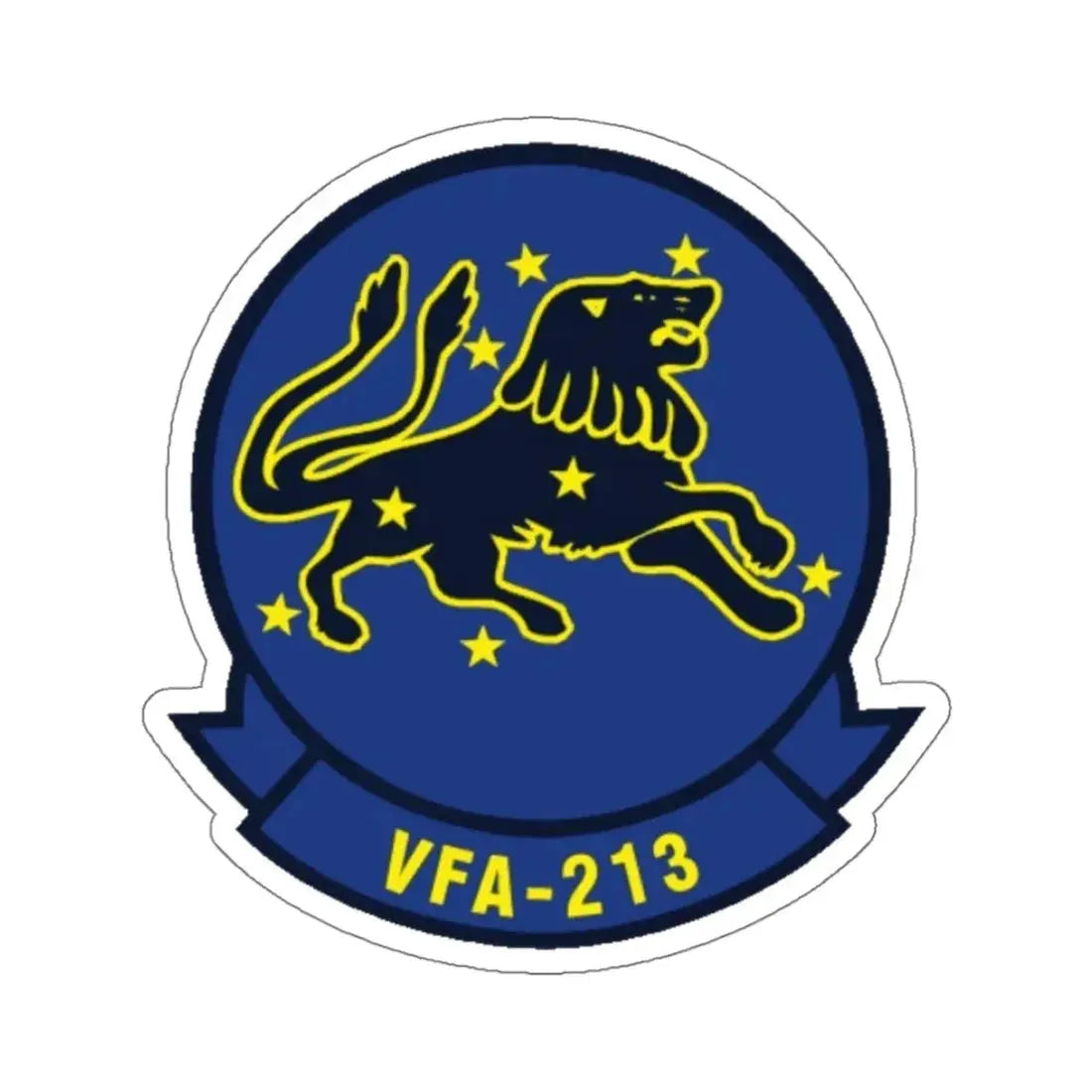 VFA 213 Strike Fighter Squadron 213 (U.S. Navy) STICKER Vinyl Kiss-Cut Decal 4 Inch White - The Sticker Space