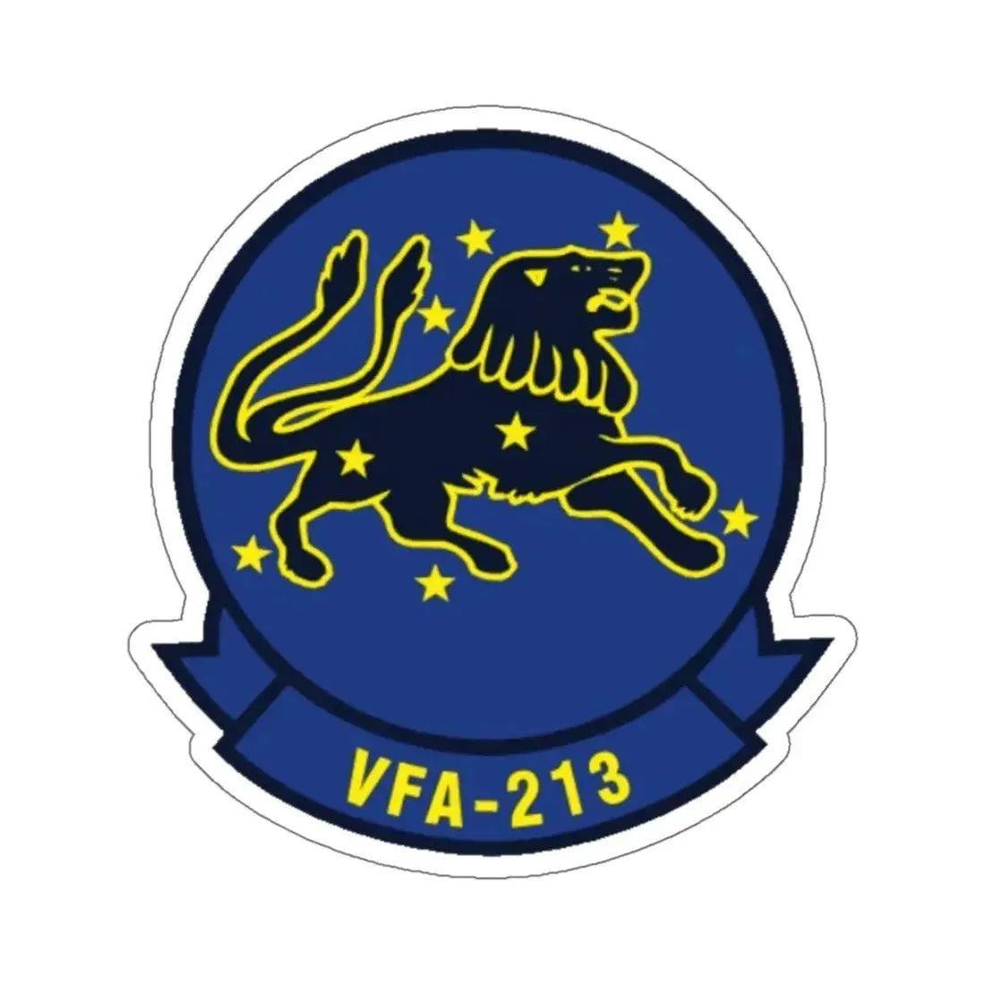 VFA 213 Strike Fighter Squadron 213 (U.S. Navy) STICKER Vinyl Kiss-Cut Decal 6 Inch White - The Sticker Space