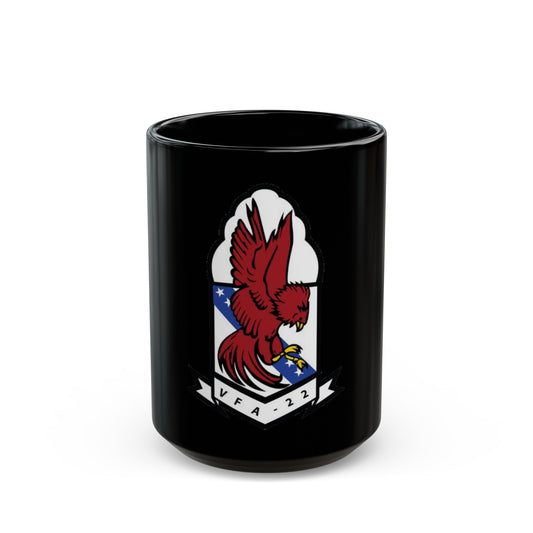 VFA 22 (U.S. Navy) Black Coffee Mug-15oz-The Sticker Space