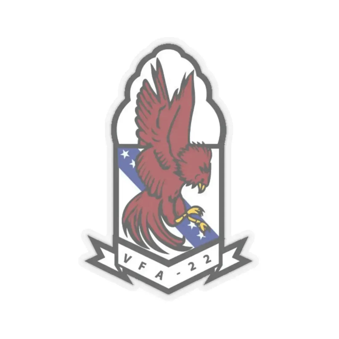 VFA 22 (U.S. Navy) STICKER Vinyl Kiss-Cut Decal 4 Inch Transparent - The Sticker Space