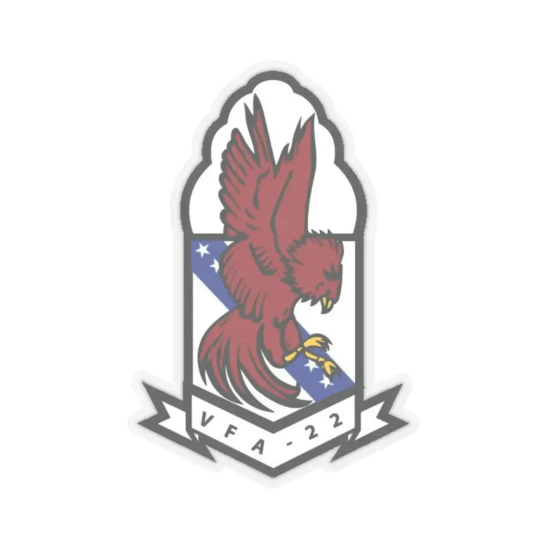 VFA 22 (U.S. Navy) STICKER Vinyl Kiss-Cut Decal 6 Inch Transparent - The Sticker Space
