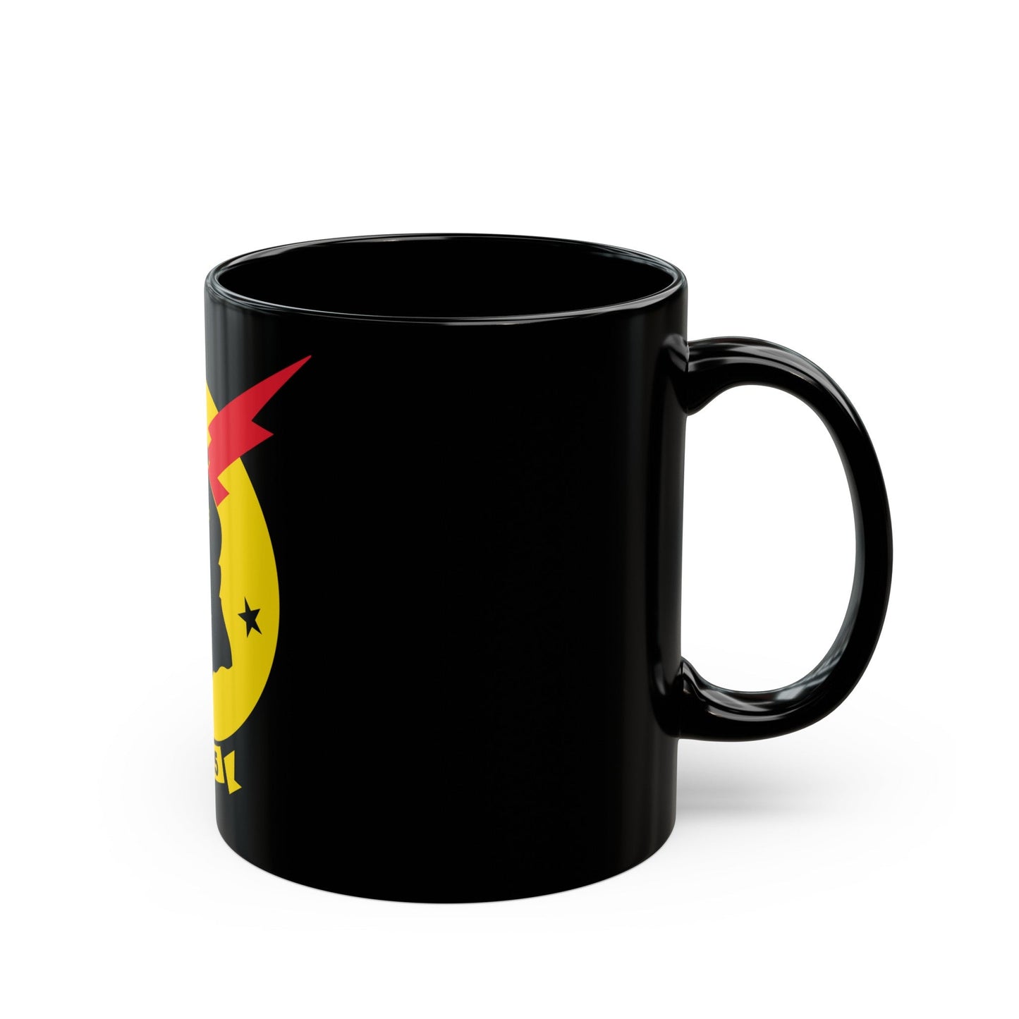VFA 25 Fist of the Fleet (U.S. Navy) Black Coffee Mug-The Sticker Space