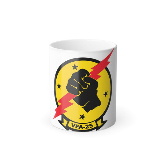 VFA 25 Fist of the Fleet (U.S. Navy) Color Changing Mug 11oz-11oz-The Sticker Space