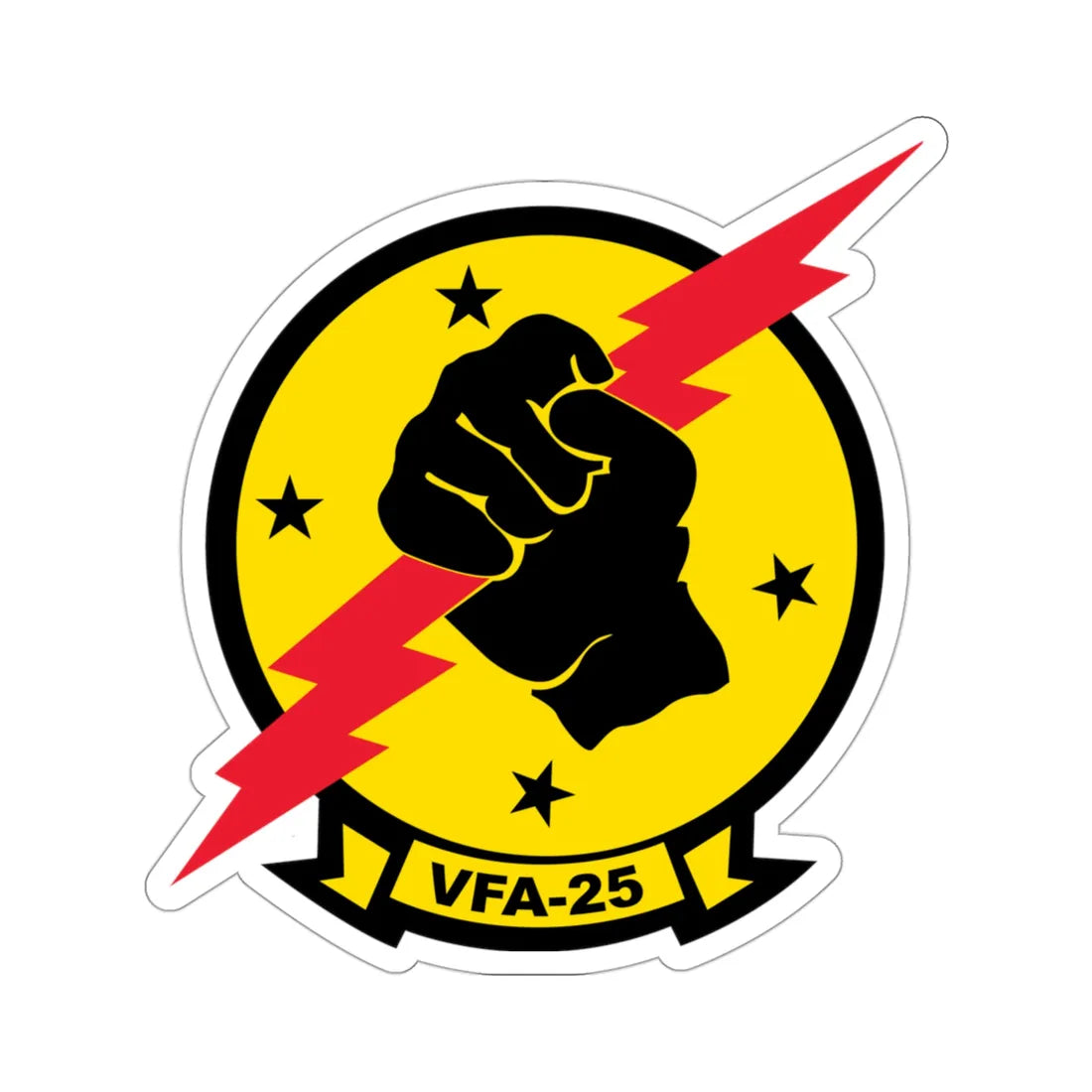 VFA 25 Fist of the Fleet (U.S. Navy) STICKER Vinyl Die-Cut Decal 3 Inch - The Sticker Space